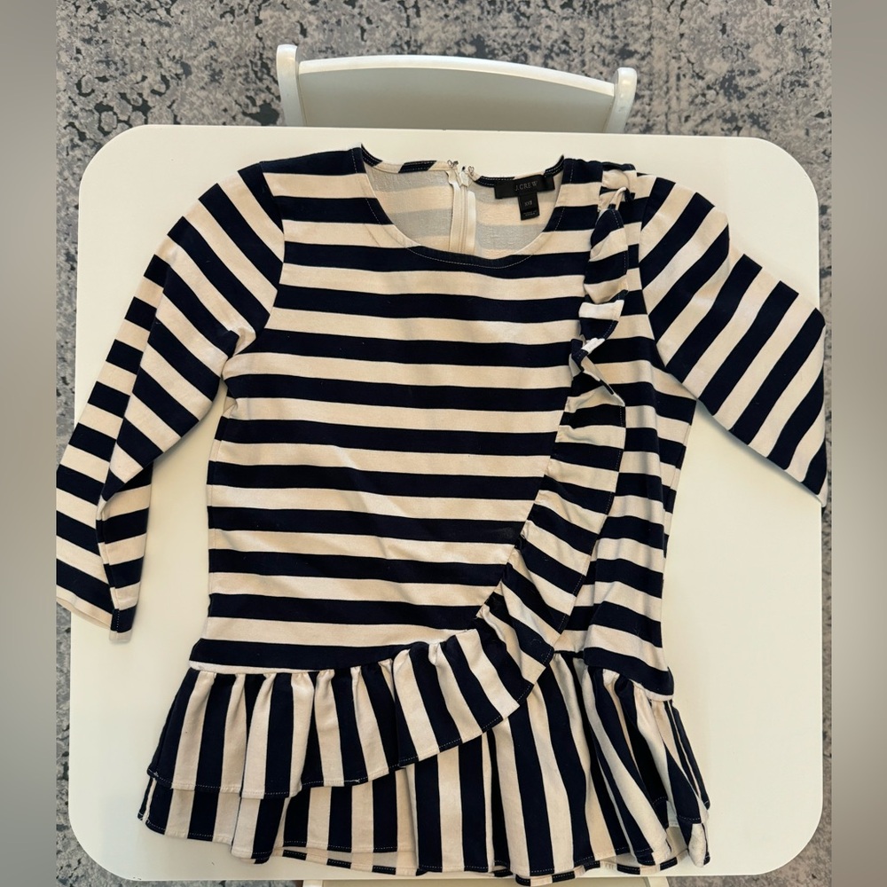 J Crew Asymmetrical Ruffle Top - Picture 5 of 11